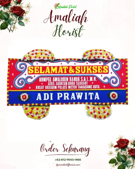 Papan Bunga Ucapan Selamat Marancar