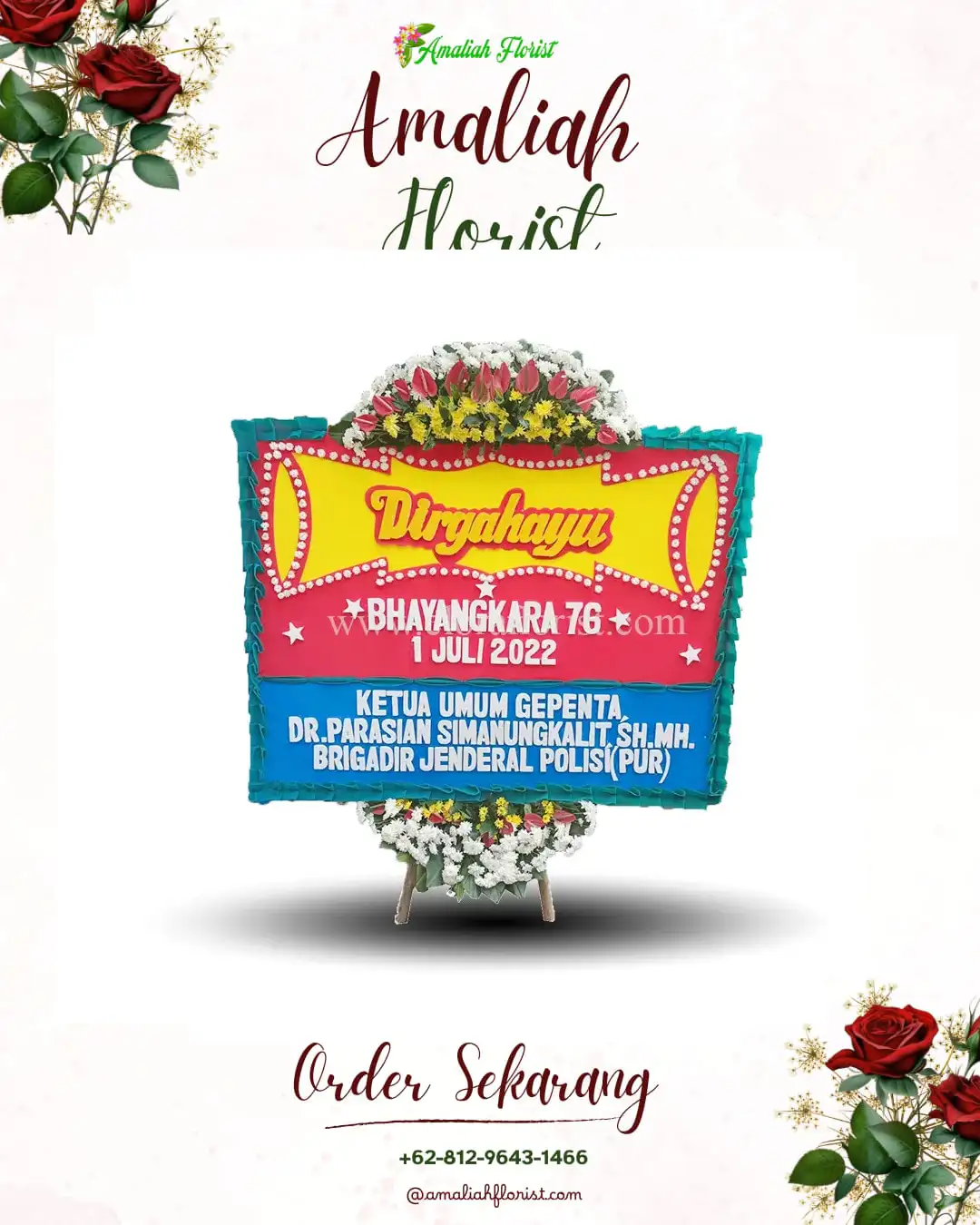 Papan Bunga HUT Ulang Tahun Marancar